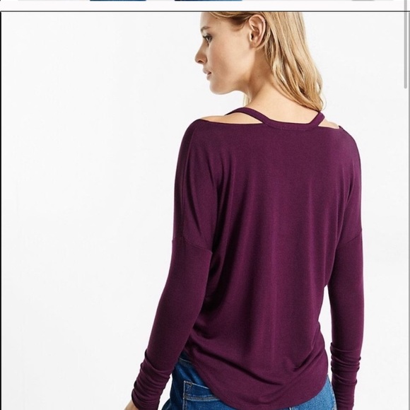 Express Open Shoulder Shirt - Picture 3 of 5